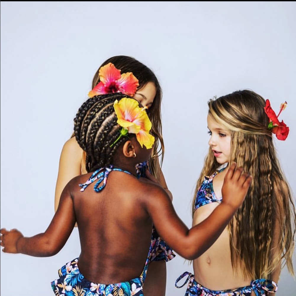 Girls Kai Lani Ruffle bottom one piece